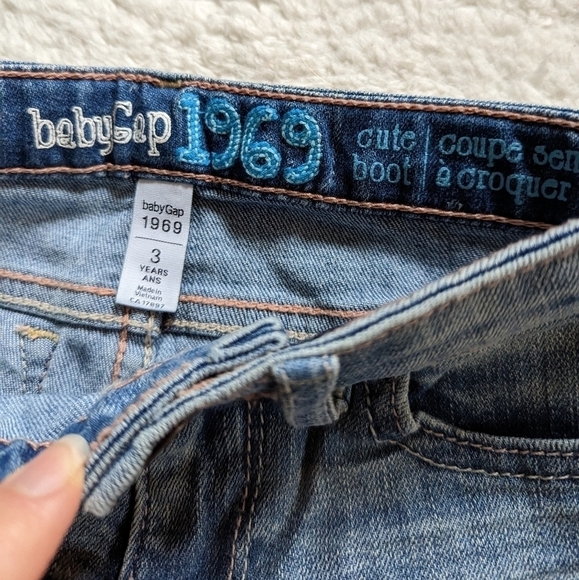 Baby GAP kids bell bottoms flare jeans 3 - Picture 4 of 5